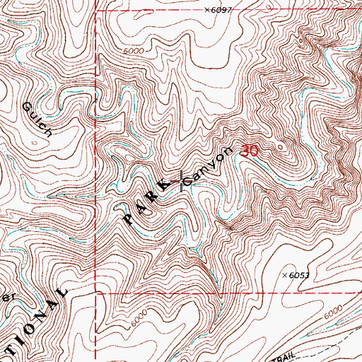 Topographic Map of Open Hollow Gulch, NM
