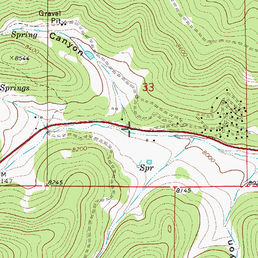 Topographic Map of Orr Canyon, NM