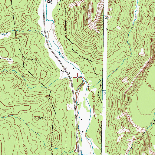 Topographic Map of Osha Canyon, NM