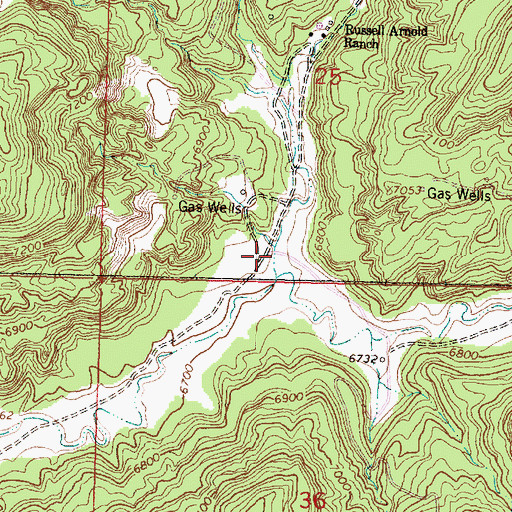 Topographic Map of Oso Canyon, NM