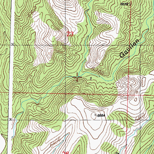 Topographic Map of Outlaw Canyon, NM