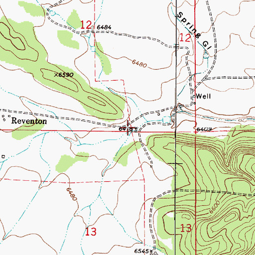 Topographic Map of Ox Yoke Canyon, NM