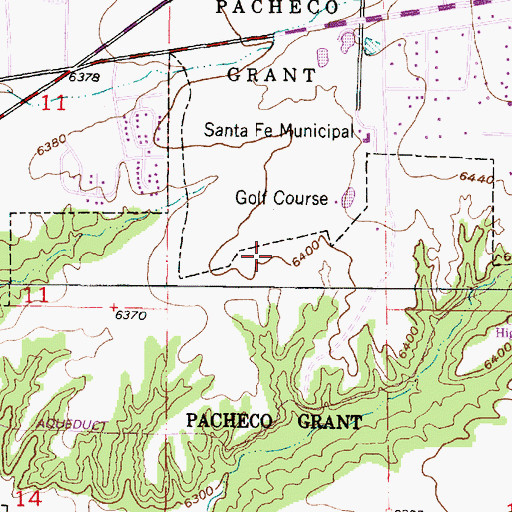 Topographic Map of Pacheco Grant, NM