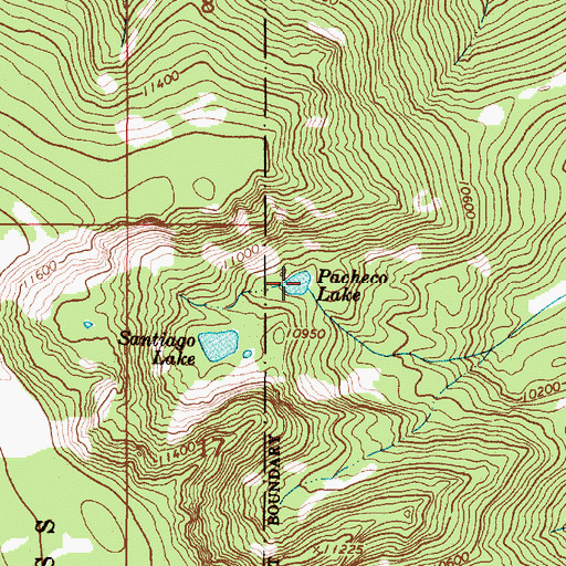 Topographic Map of Pacheco Lake, NM