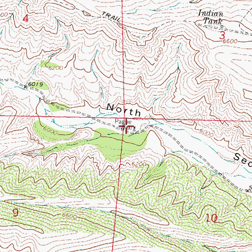Topographic Map of Pague Well, NM