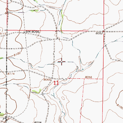 Topographic Map of Palmer Canyon, NM