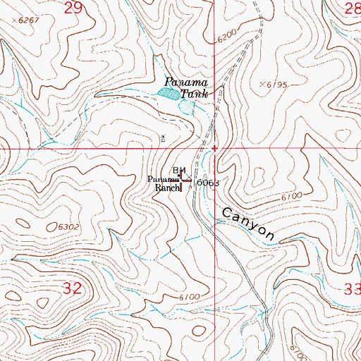 Topographic Map of Panama Ranch, NM