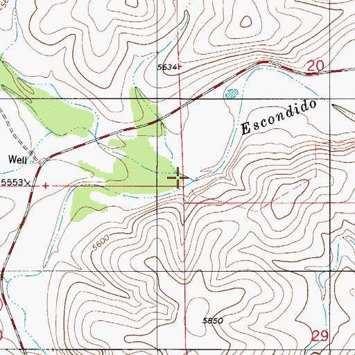 Topographic Map of Pancho Canyon, NM