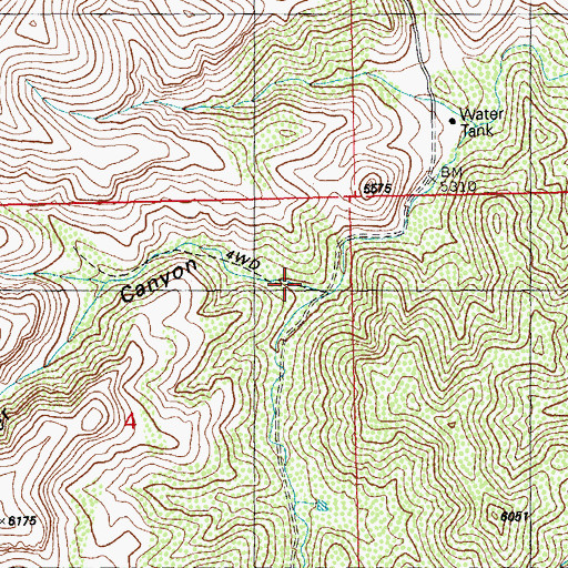 Topographic Map of Panther Canyon, NM