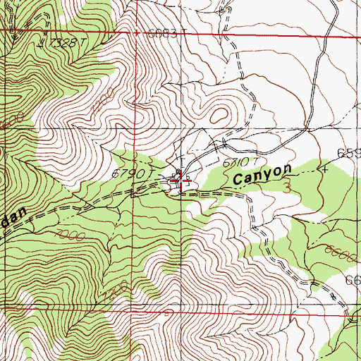 Topographic Map of Papa Ranch, NM