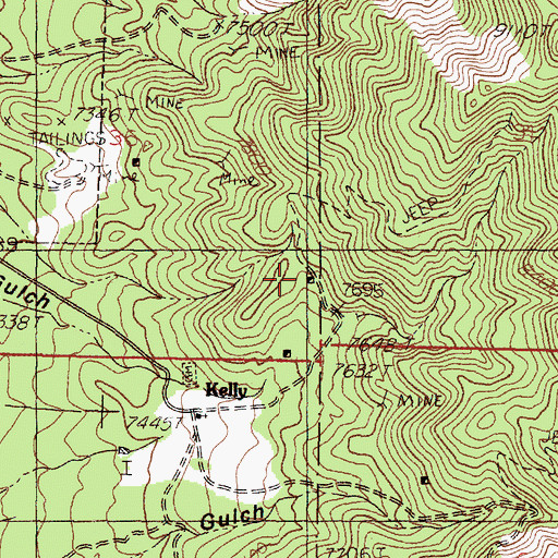 Topographic Map of Paschal Shaft, NM