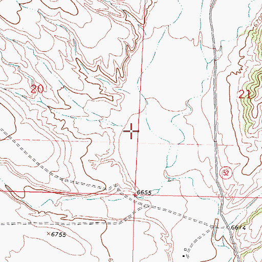 Topographic Map of Patterson Canyon, NM