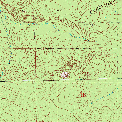 Topographic Map of Patterson Pond, NM