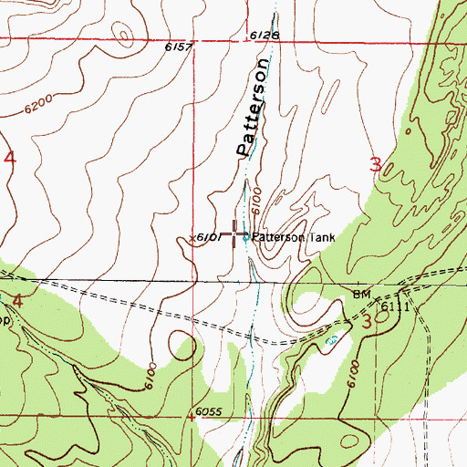 Topographic Map of Patterson Tank, NM