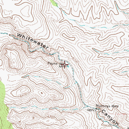 Topographic Map of Payne Well, NM