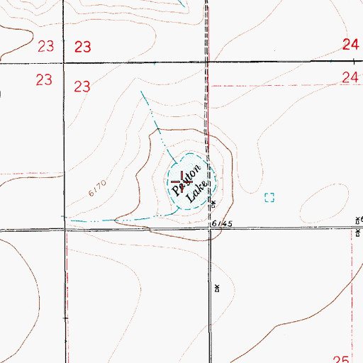 Topographic Map of Payton Lake, NM