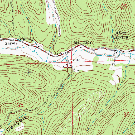 Topographic Map of Pendleton Canyon, NM