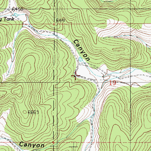 Topographic Map of Perry Well, NM