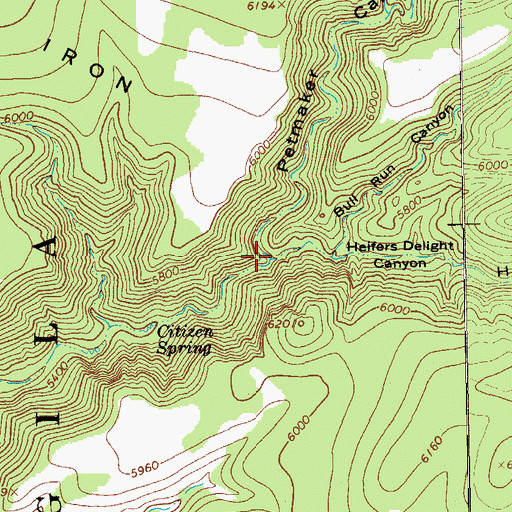 Topographic Map of Petmaker Canyon, NM