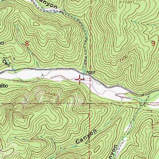 Topographic Map of Philadelphia Canyon, NM