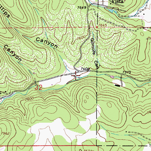 Topographic Map of Phillips Canyon, NM