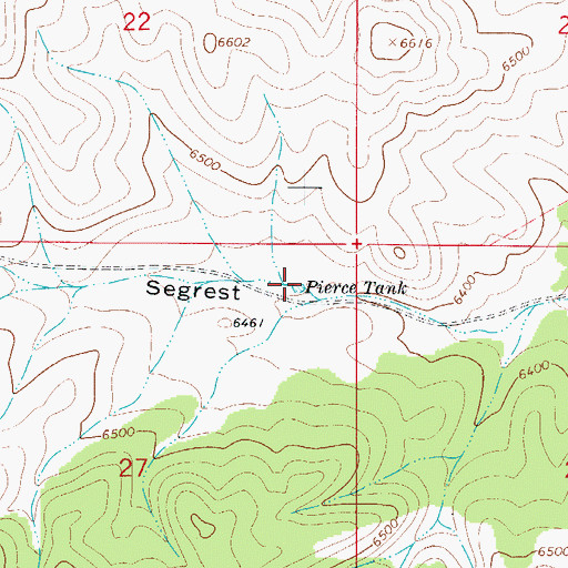 Topographic Map of Pierce Tank, NM