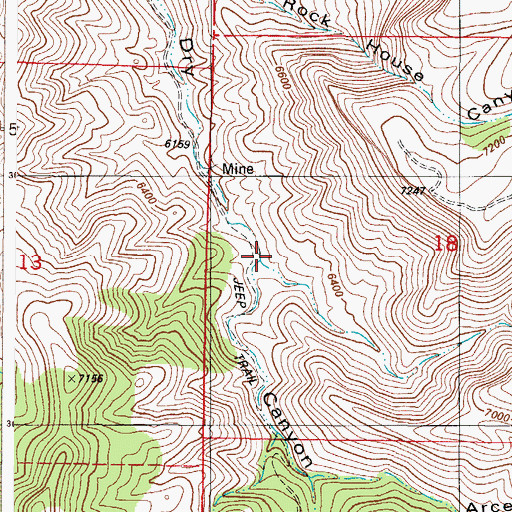 Topographic Map of Pig Canyon, NM