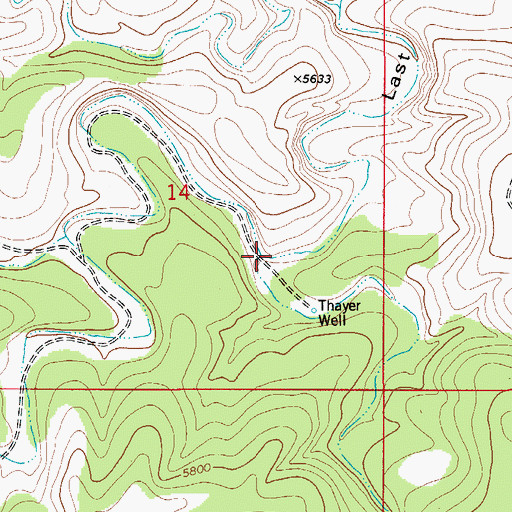 Topographic Map of Pine Canyon, NM