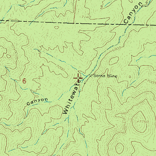 Topographic Map of Pine Canyon, NM