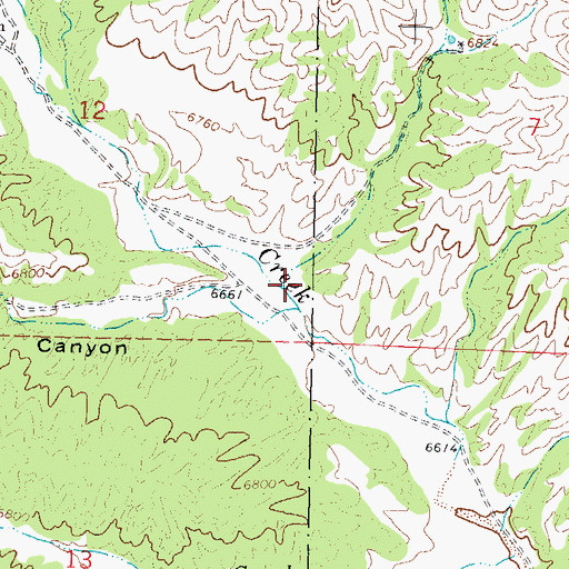 Topographic Map of Pine Canyon, NM