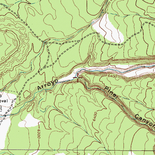 Topographic Map of Pine Canyon, NM