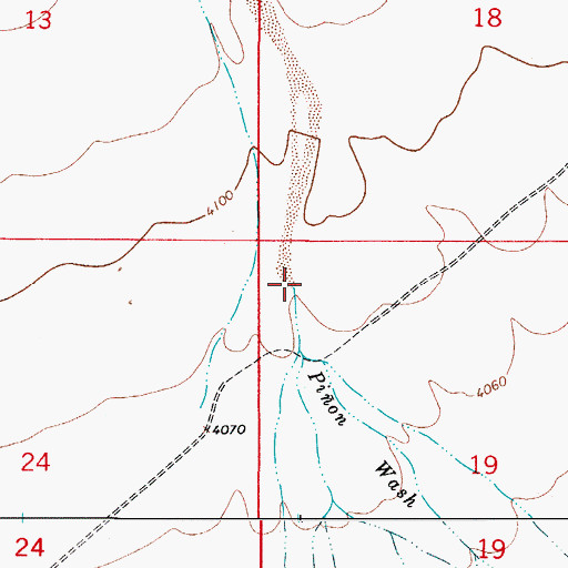 Topographic Map of Pion Creek, NM