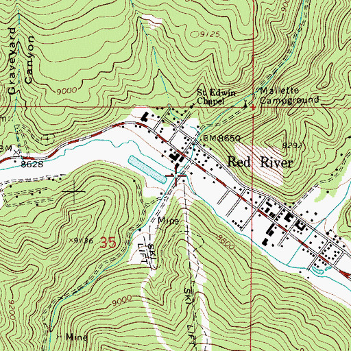 Topographic Map of Pioneer Creek, NM