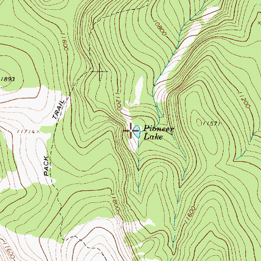 Topographic Map of Pioneer Lake, NM
