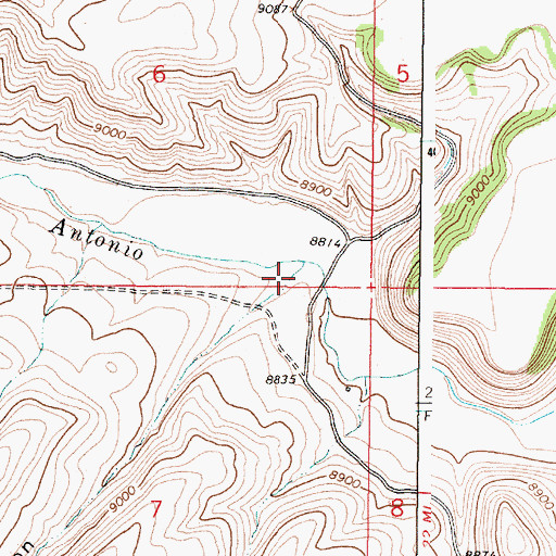 Topographic Map of Placita Canyon, NM