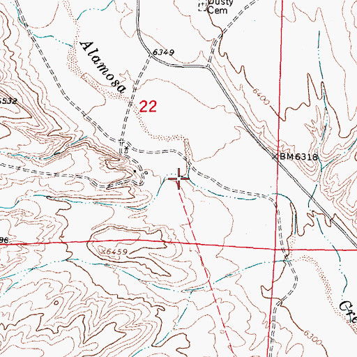 Topographic Map of Pole Canyon, NM