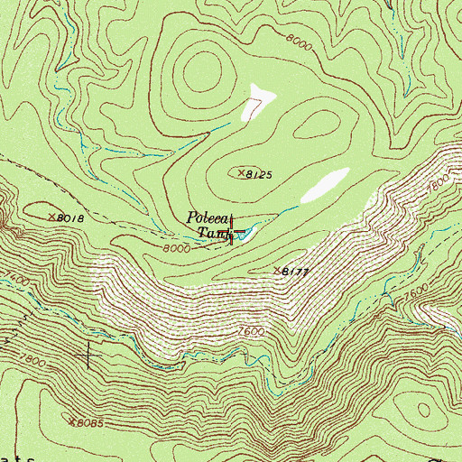 Topographic Map of Polecat Tank, NM