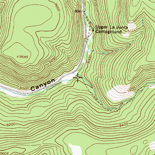 Topographic Map of Policarpio Canyon, NM