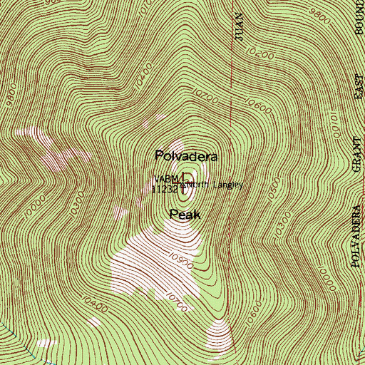 Topographic Map of Polvadera Peak, NM