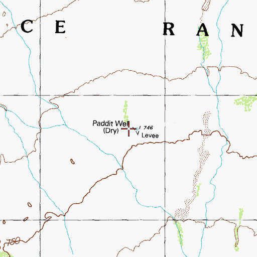 Topographic Map of Paddit Well, AZ