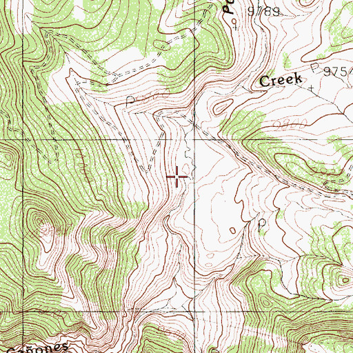 Topographic Map of Poso Creek, NM