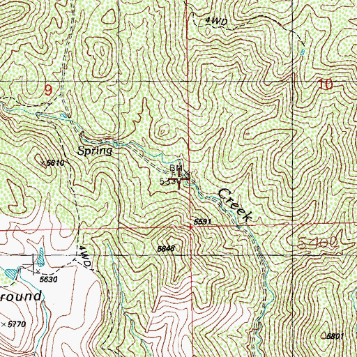 Topographic Map of Pot Hole Windmill, NM