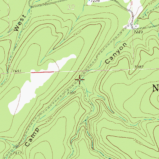 Topographic Map of Potato Patch Canyon, NM