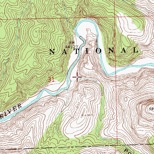 Topographic Map of Pothole Canyon, NM