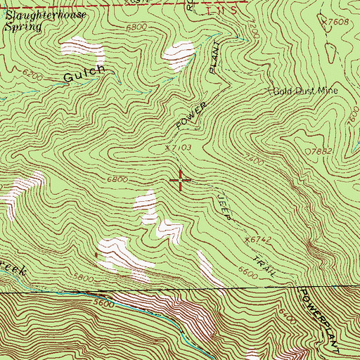 Topographic Map of Powerplant Road, NM