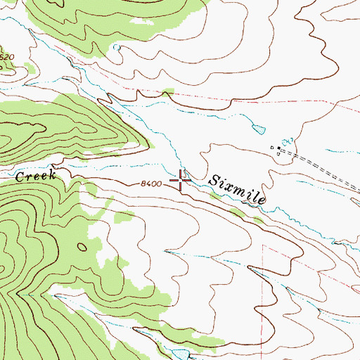 Topographic Map of Probar Creek, NM