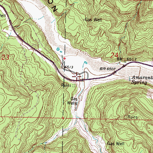 Topographic Map of Pueblita Canyon, NM