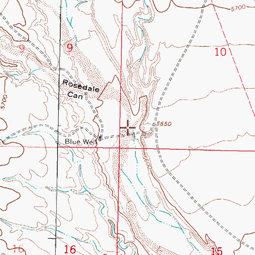 Topographic Map of Puertecito Arroyo, NM