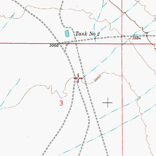 Topographic Map of Pup Canyon, NM