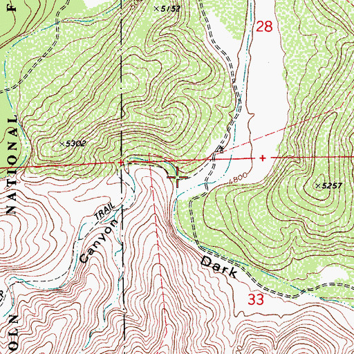 Topographic Map of Putman Canyon, NM